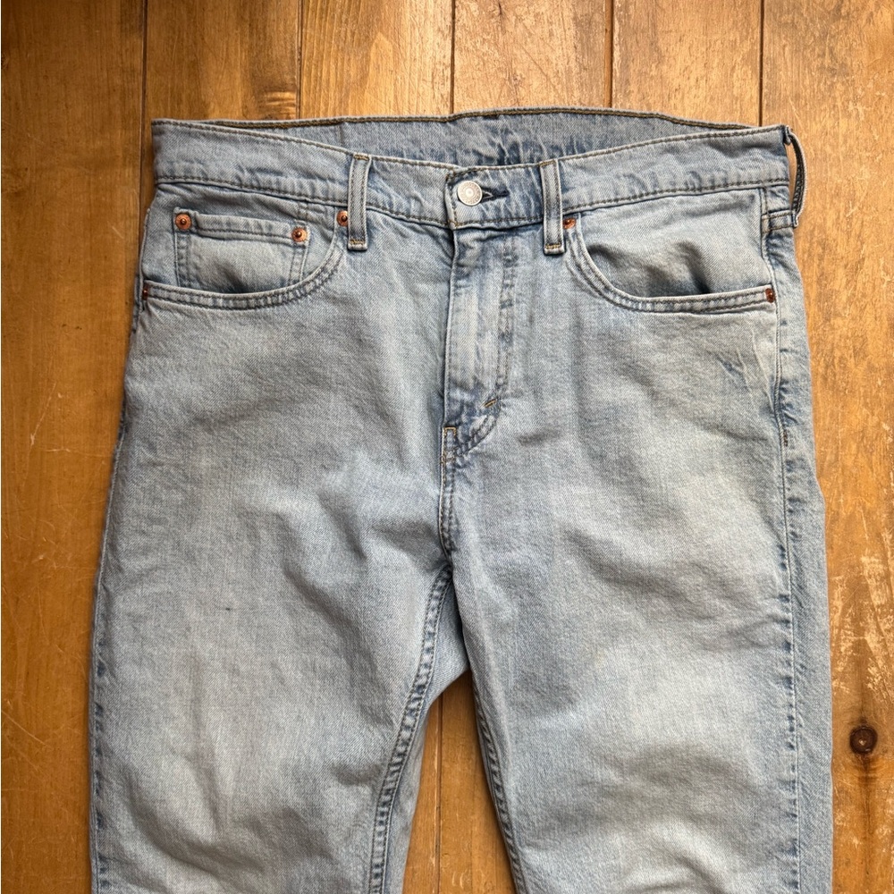Levi's 527  Men's Slim bootcut Light Wash Blue Jeans - Picture 4 of 8